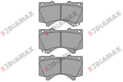 N09574 DIAMAX Комплект тормозных колодок, дисковый тормоз