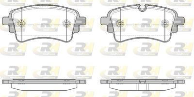 2166910 ROADHOUSE Комплект тормозных колодок, дисковый тормоз