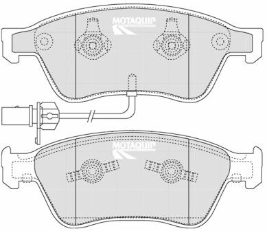 LVXL1263 MOTAQUIP Комплект тормозных колодок, дисковый тормоз