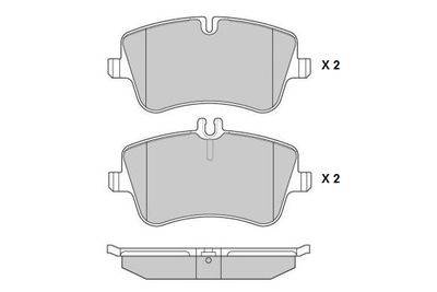 120896 E.T.F. Комплект тормозных колодок, дисковый тормоз