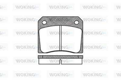 P136300 WOKING Комплект тормозных колодок, дисковый тормоз