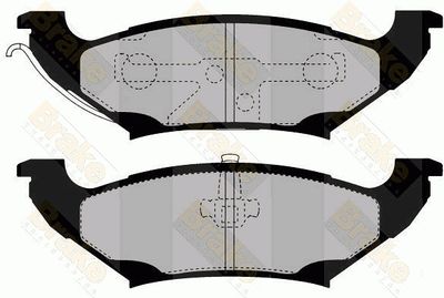 PA1446 Brake ENGINEERING Комплект тормозных колодок, дисковый тормоз