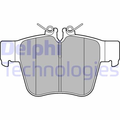 LP3277 DELPHI Комплект тормозных колодок, дисковый тормоз