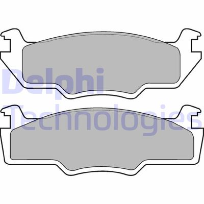 LP225 DELPHI Комплект тормозных колодок, дисковый тормоз