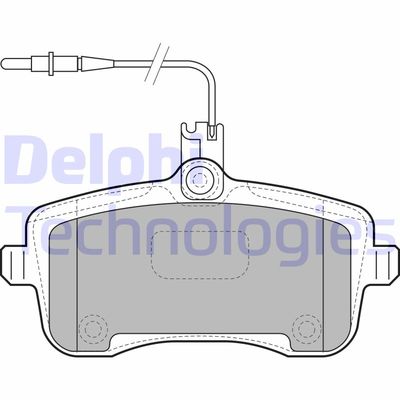 LP1890 DELPHI Комплект тормозных колодок, дисковый тормоз