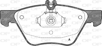 BPA060100 OPEN PARTS Комплект тормозных колодок, дисковый тормоз