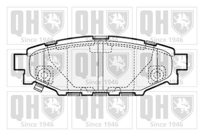 BP1544 QUINTON HAZELL Комплект тормозных колодок, дисковый тормоз