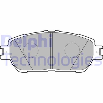 LP2132 DELPHI Комплект тормозных колодок, дисковый тормоз