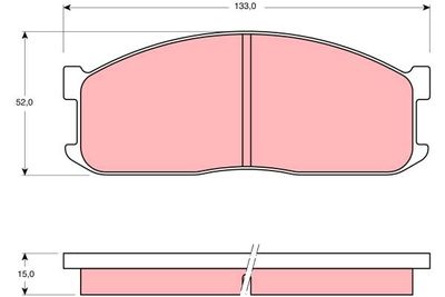 GDB983 TRW Комплект тормозных колодок, дисковый тормоз