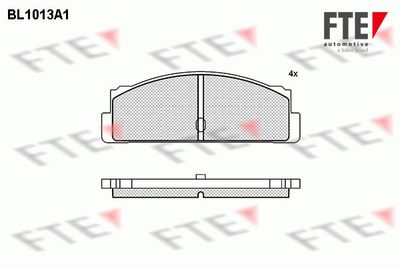 9010006 FTE Комплект тормозных колодок, дисковый тормоз