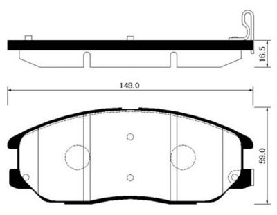 HP1027 HSB GOLD Комплект тормозных колодок, дисковый тормоз