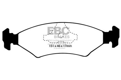 DP415 EBC Brakes Комплект тормозных колодок, дисковый тормоз