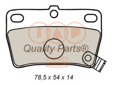 70417057 IAP QUALITY PARTS Комплект тормозных колодок, дисковый тормоз