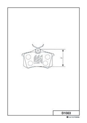 D1083 MK Kashiyama Комплект тормозных колодок, дисковый тормоз