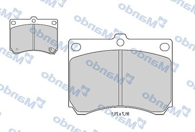 MBF015623 MANDO Комплект тормозных колодок, дисковый тормоз