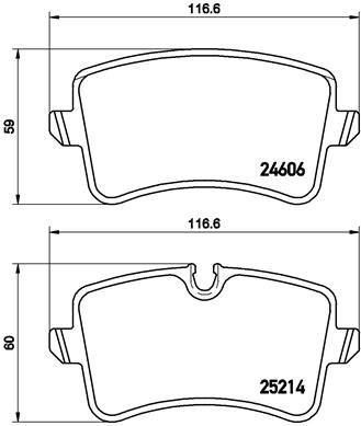 P85118 BREMBO Комплект тормозных колодок, дисковый тормоз