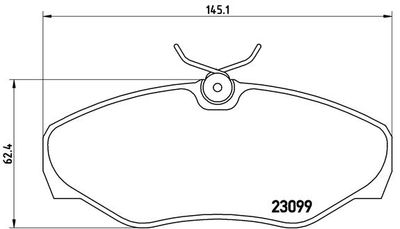 P56061 BREMBO Комплект тормозных колодок, дисковый тормоз