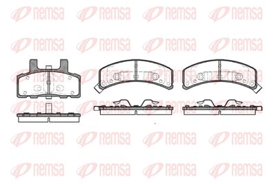 055232 REMSA Комплект тормозных колодок, дисковый тормоз