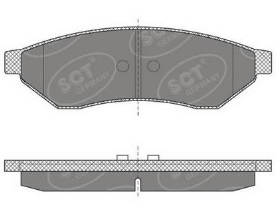 SP645PR SCT - MANNOL Комплект тормозных колодок, дисковый тормоз