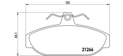 P86005 BREMBO Комплект тормозных колодок, дисковый тормоз