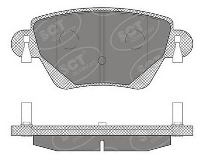 SP605PR SCT - MANNOL Комплект тормозных колодок, дисковый тормоз