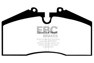 DP767 EBC Brakes Комплект тормозных колодок, дисковый тормоз