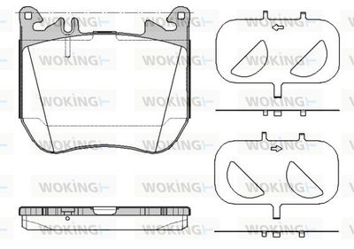 P1851300 WOKING Комплект тормозных колодок, дисковый тормоз