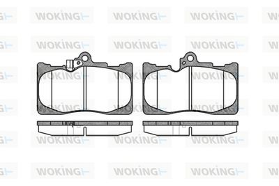 P1080302 WOKING Комплект тормозных колодок, дисковый тормоз