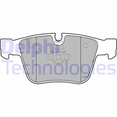 LP2115 DELPHI Комплект тормозных колодок, дисковый тормоз