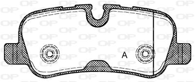 BPA115910 OPEN PARTS Комплект тормозных колодок, дисковый тормоз