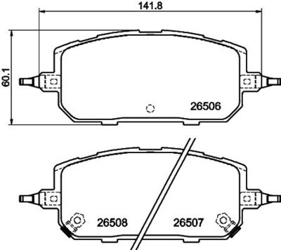 PCP2062 DON Комплект тормозных колодок, дисковый тормоз