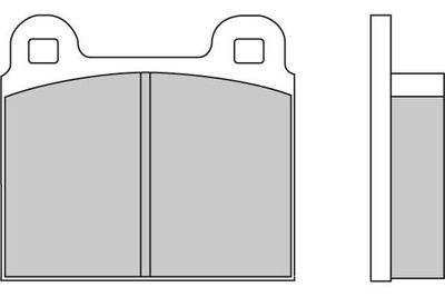 120082 E.T.F. Комплект тормозных колодок, дисковый тормоз