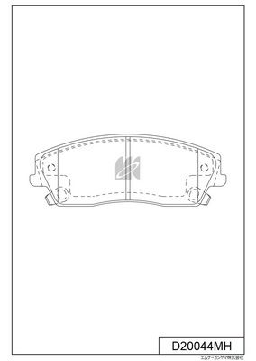 D20044MH MK Kashiyama Комплект тормозных колодок, дисковый тормоз
