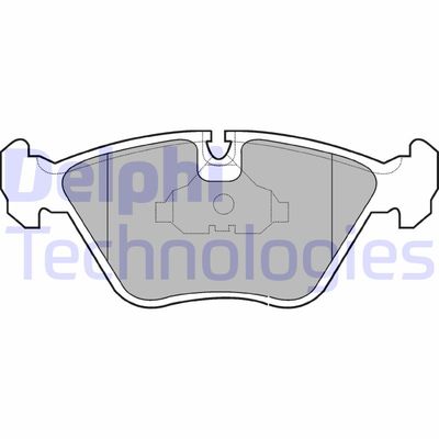 LP602 DELPHI Комплект тормозных колодок, дисковый тормоз