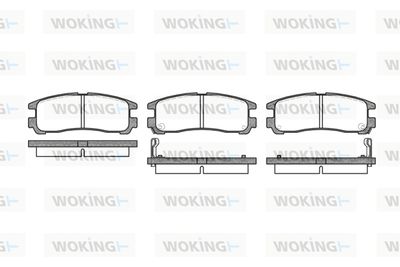 P391302 WOKING Комплект тормозных колодок, дисковый тормоз