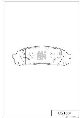 D2163H MK Kashiyama Комплект тормозных колодок, дисковый тормоз