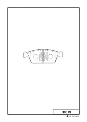 D9013 MK Kashiyama Комплект тормозных колодок, дисковый тормоз