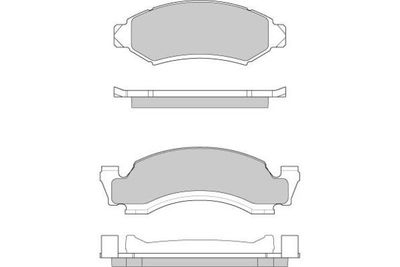 120798 E.T.F. Комплект тормозных колодок, дисковый тормоз