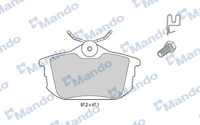 MBF015126 MANDO Комплект тормозных колодок, дисковый тормоз