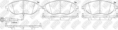 PN0559W NiBK Комплект тормозных колодок, дисковый тормоз