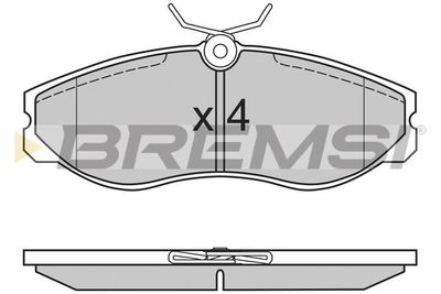 BP2624 BREMSI Комплект тормозных колодок, дисковый тормоз