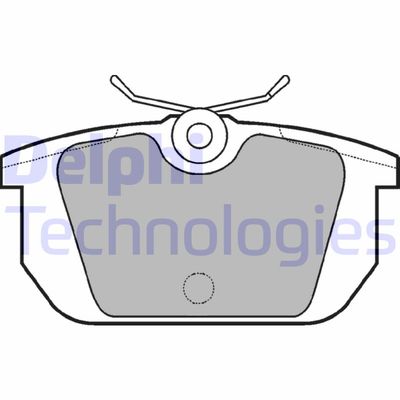 LP522 DELPHI Комплект тормозных колодок, дисковый тормоз