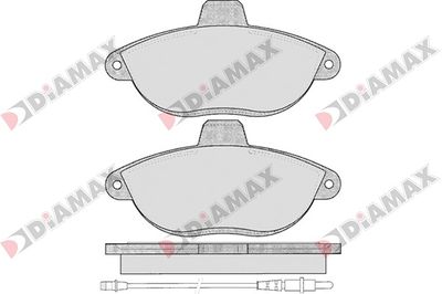 N09057 DIAMAX Комплект тормозных колодок, дисковый тормоз