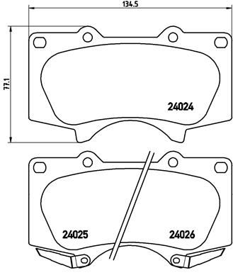 P83102X BREMBO Комплект тормозных колодок, дисковый тормоз