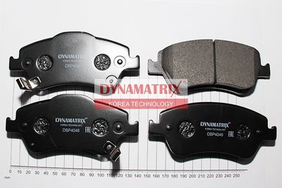 DBP4046 DYNAMATRIX Комплект тормозных колодок, дисковый тормоз