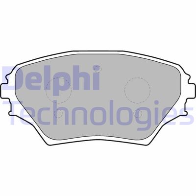 LP1632 DELPHI Комплект тормозных колодок, дисковый тормоз