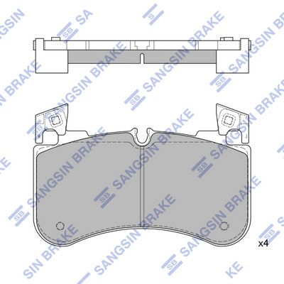 SP4351 Hi-Q Комплект тормозных колодок, дисковый тормоз