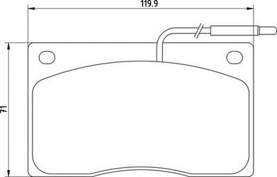 363710200210 MAGNETI MARELLI Комплект тормозных колодок, дисковый тормоз