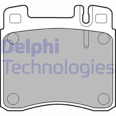 LP840 DELPHI Комплект тормозных колодок, дисковый тормоз