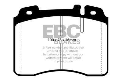 DP9272 EBC Brakes Комплект тормозных колодок, дисковый тормоз